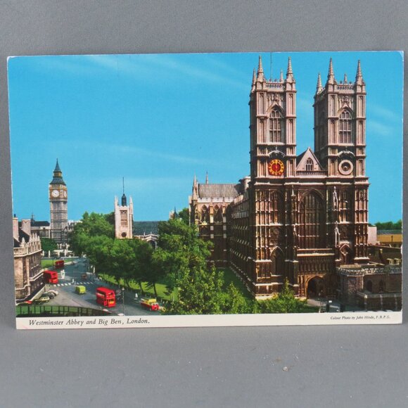 Vintage Postcard - Westminster Abbey and Big Ben - John Hinde Original - Picture 4 of 4